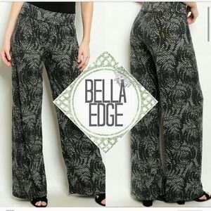 2/$40 Black & Grey Palazzo Wide Leg Pants